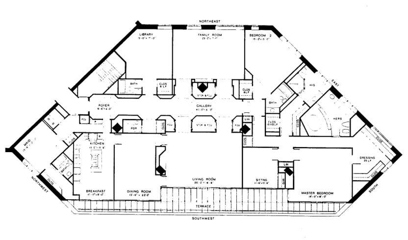 950 N Michigan Floorplan - 48A4 Tier